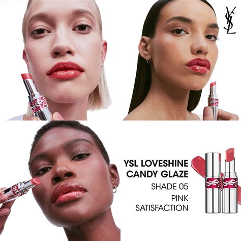 balsamo ysl 05 pink satisfaction|YSL pink lip gloss.